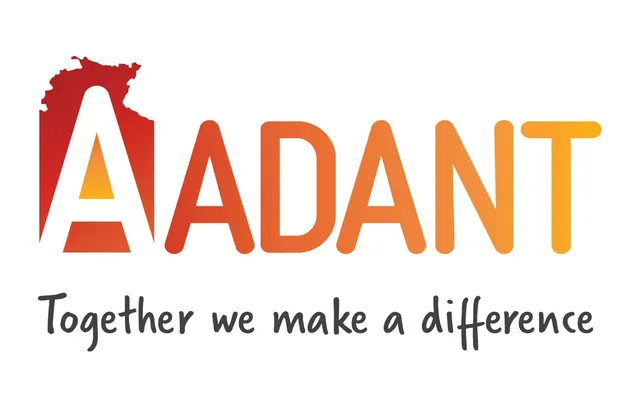 AADANT logo featuring a stylised ‘A’ with a red map silhouette inside, followed by the text ‘AADANT’ in an orange gradient, with the tagline ‘Together we make a difference’ underneath