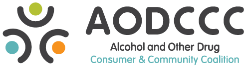 Alcohol and Other Drug Consumer and Community Coalition Logo.