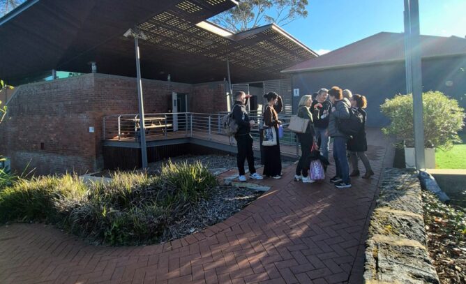 WANADA staff gather at the Marr Mooditj Training Centre