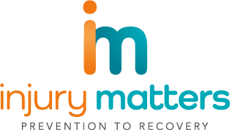 Injury Matters logo "Injury Matters prevention to recovery"